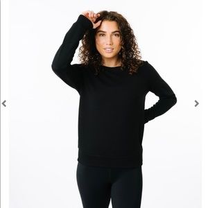 ZYIA Black Crew Neck Sweatshirt